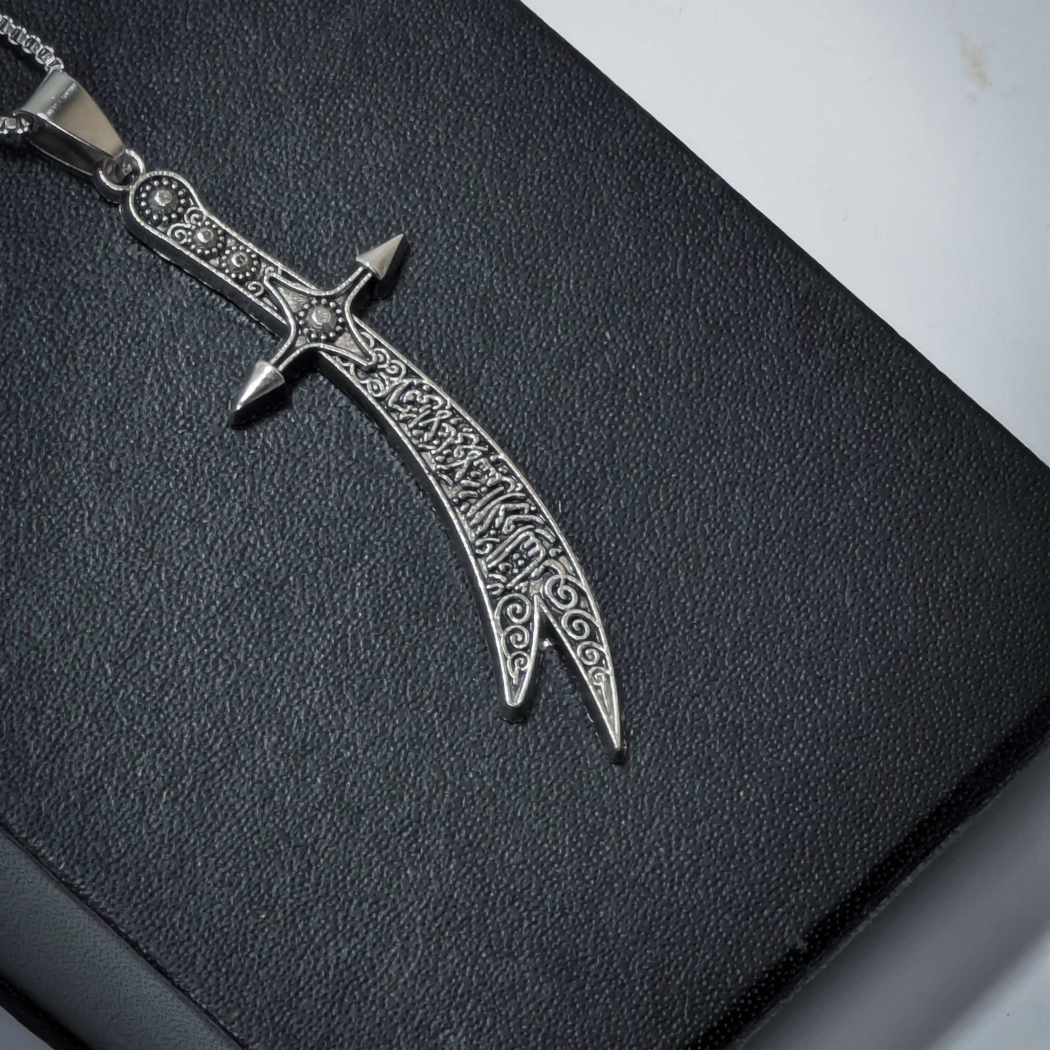 Zulfiqar Sword Pendant Necklace Stainless Steel